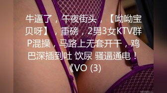 牛逼了，午夜街头，【呦呦宝贝呀】，重磅，2男3女KTV群P混操，马路上无套开干，鸡巴深插到吐 饮尿 骚逼通电！《VO (3)