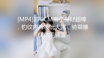 [MP4]170CM高个身材超棒，豹纹内裤吸吮大屌，骑乘爆插微毛骚逼