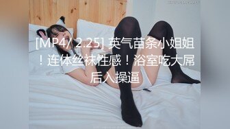 [MP4/ 2.25] 英气苗条小姐姐！连体丝袜性感！浴室吃大屌后入操逼