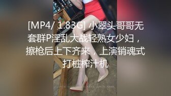 [MP4/ 1.83G] 小翠头哥哥无套群P淫乱大战轻熟女少妇，擦枪后上下齐来，上演销魂式打桩榨汁机